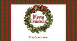 RedGreenFelt_WreathOnWhite_pinkcandytemplates.jpg