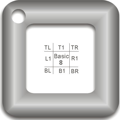 Sample full border graphic that is ready to dice.