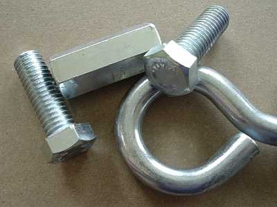 Array of Bolt and eye hardware
