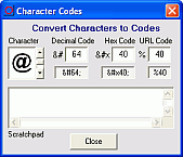 RagTag character codes